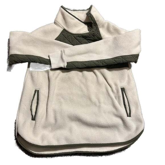 Vintage Abercrombie & Fitch Quilted Fleece Jacket Heritage Cottage Core - Picture 2 of 8